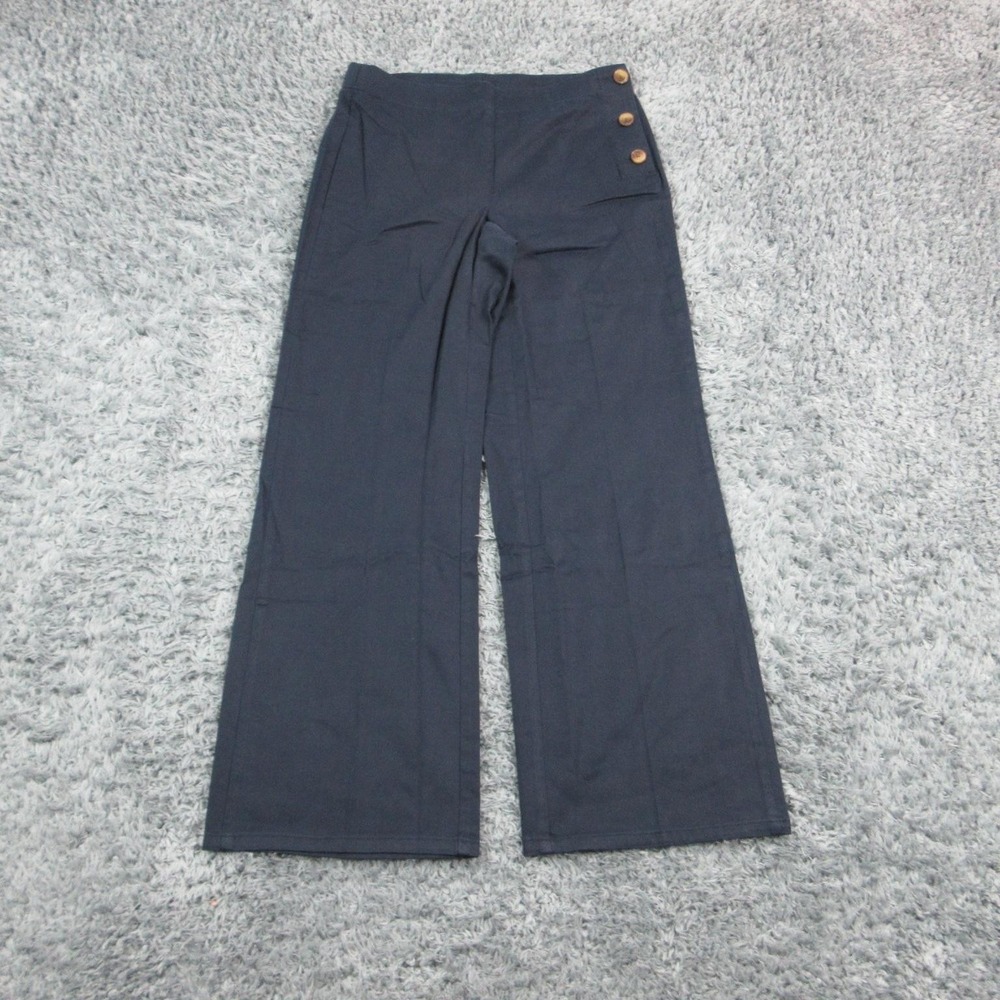 J. Jill Pants Womens 6 Navy Blue Dress Pants Pull On Relaxed Pleated 31x30* NWT